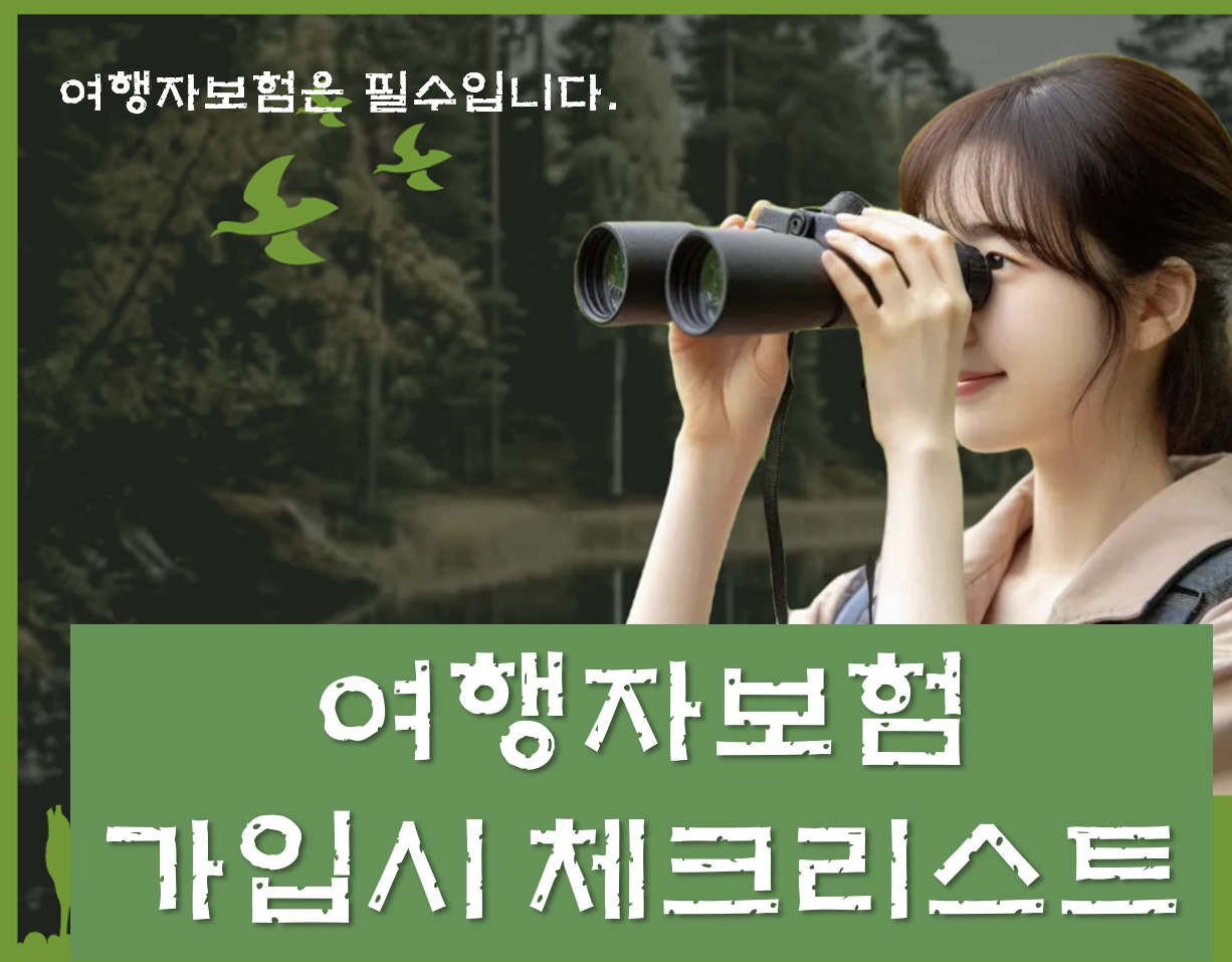 여행자보험 가입 전 필수 확인! 휴대품·항공지연·의료비 특약