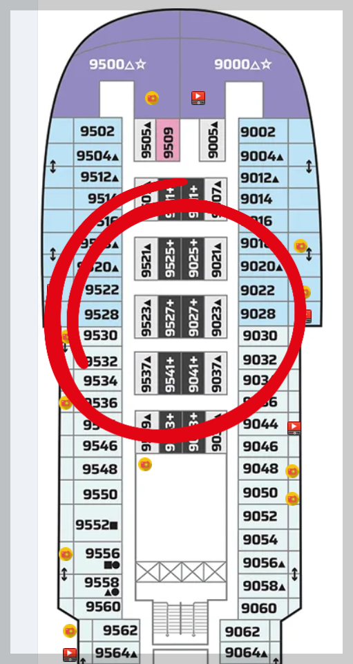 크루즈 인사이드룸 위치