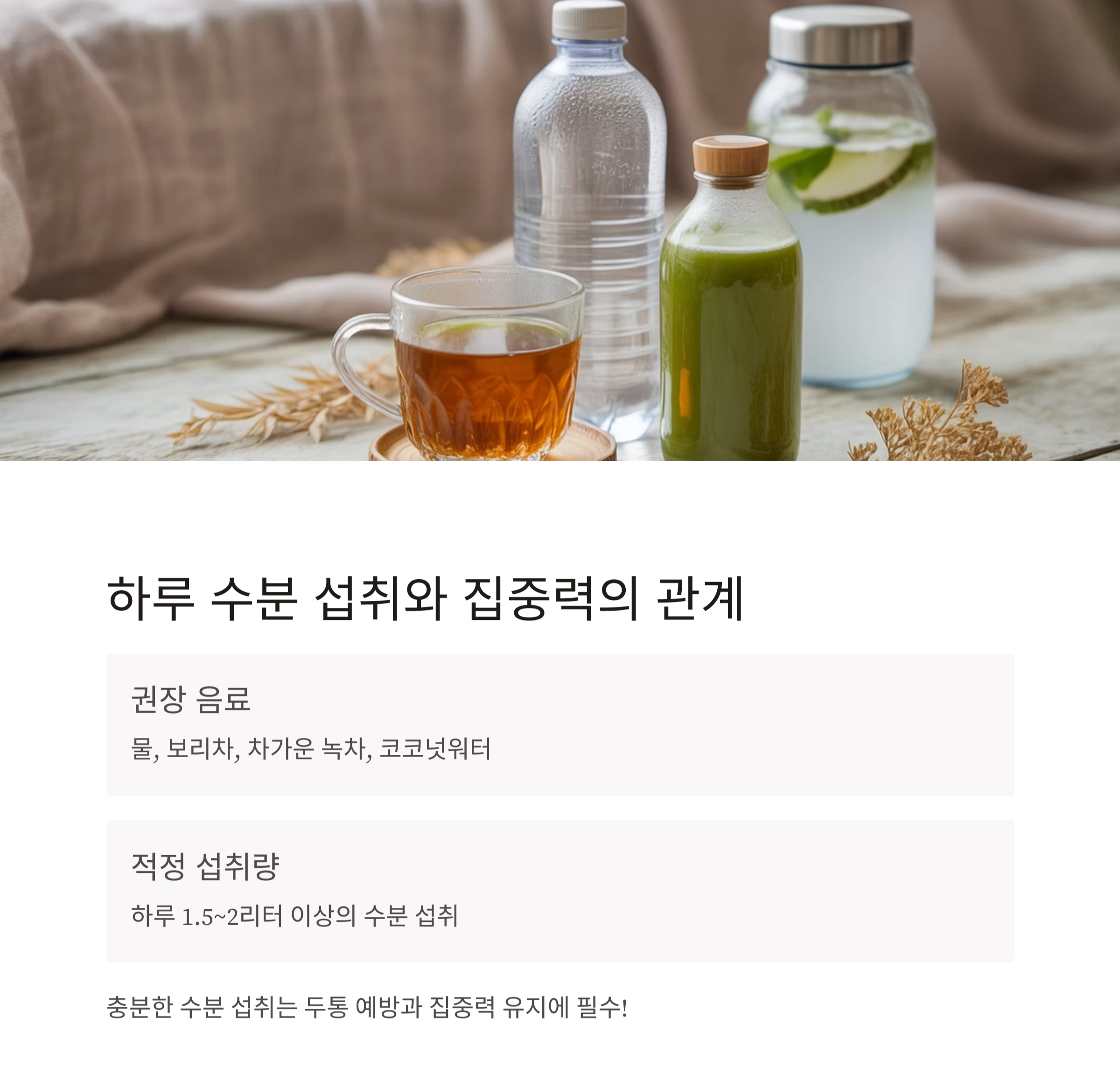 수험생 집중력 높이는 여름철 식단의 비밀