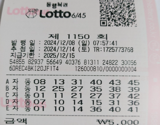 1150회 자동 일요일