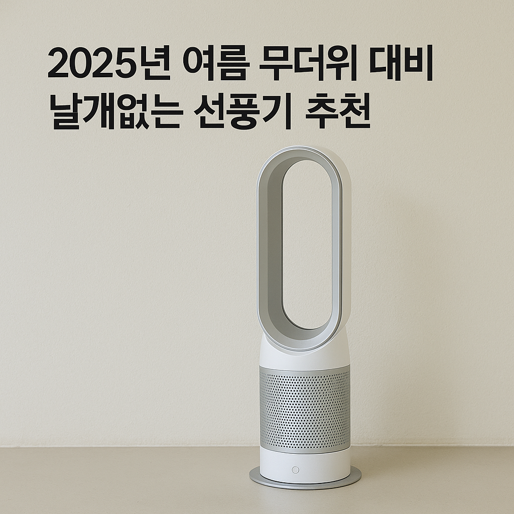 2025년 여름 무더위 대비 날개없는 선풍기 추천