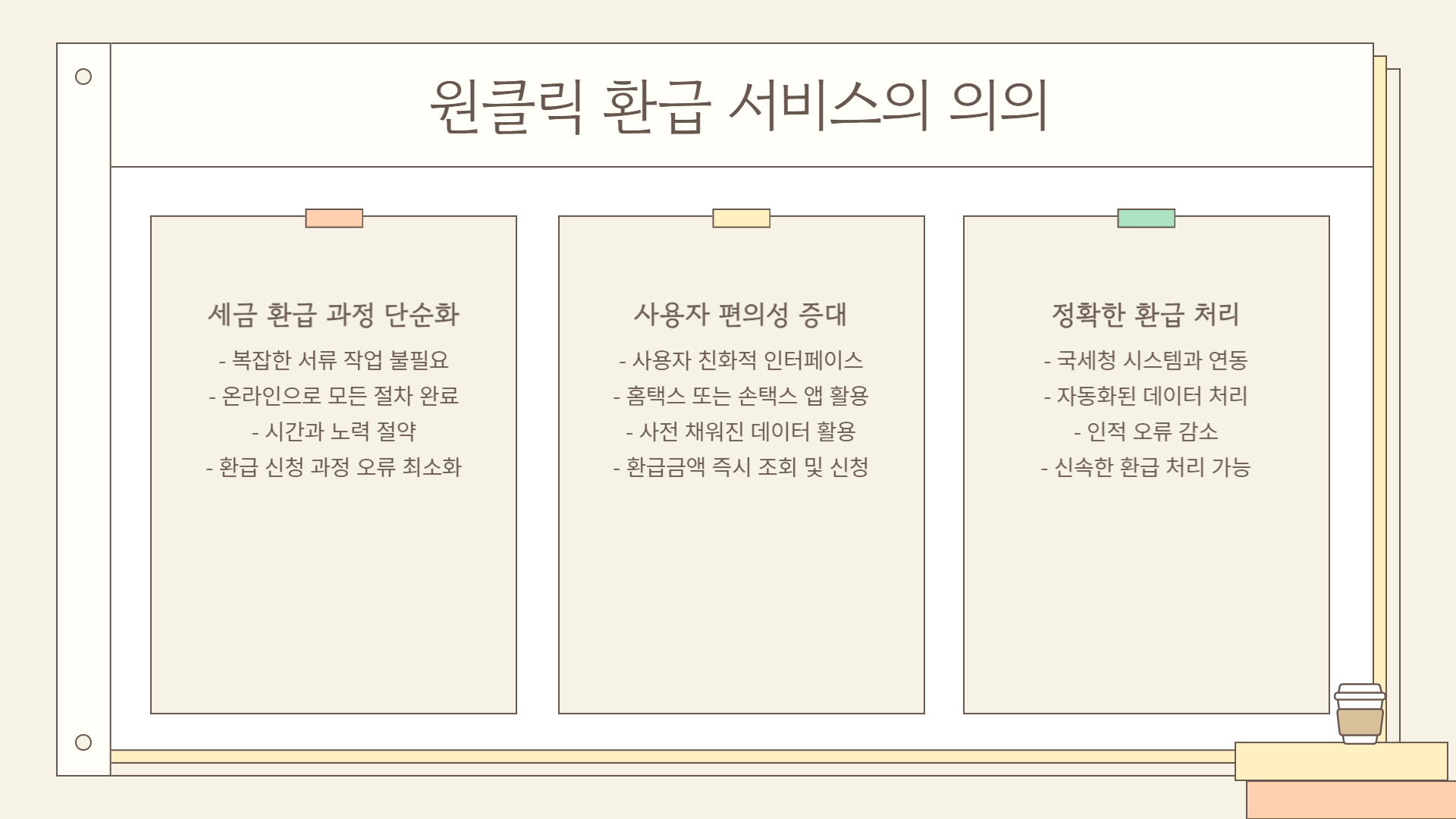 홈택스 원클릭 환급 서비스 신청방법