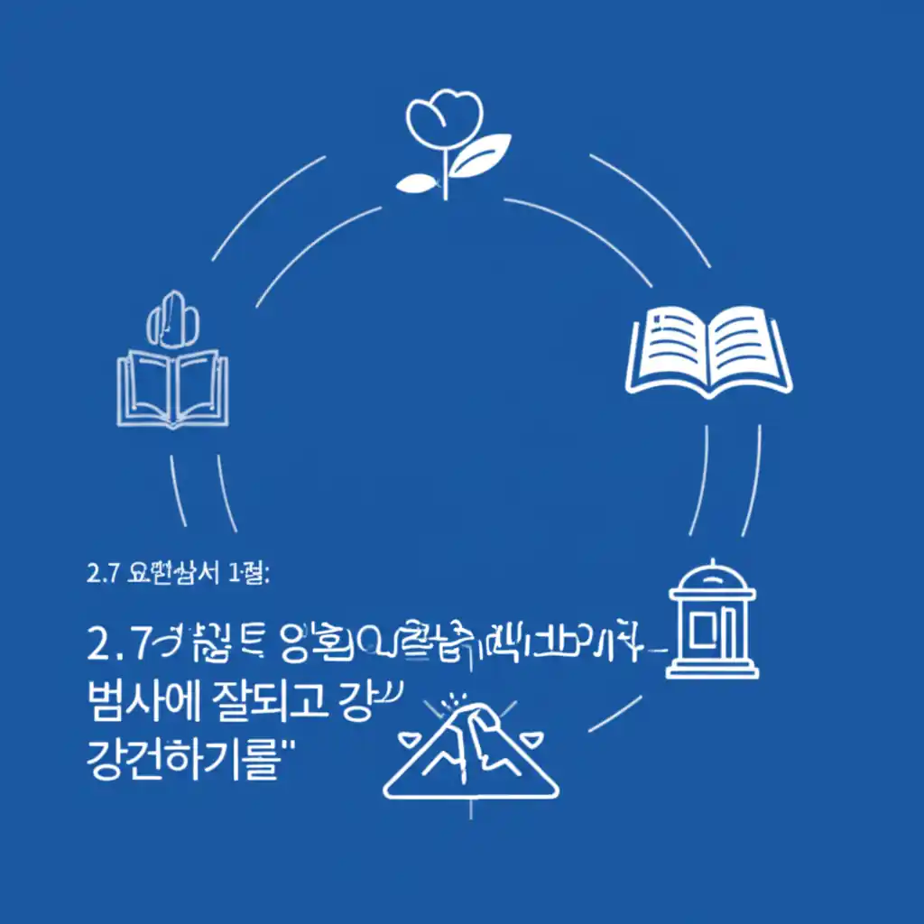 요한삼서 1장 2절: 영혼과 육체의 건강을 기원하는 성경구절 이미지