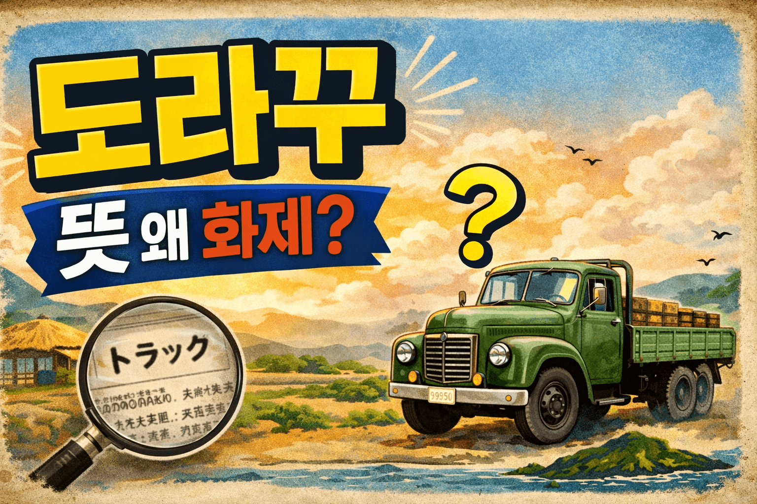 도라꾸뜻 정확히 뭘까?｜도라꾸 제주 방언 추측&middot;도라꾸 있어 뜻까지 팩트 정리