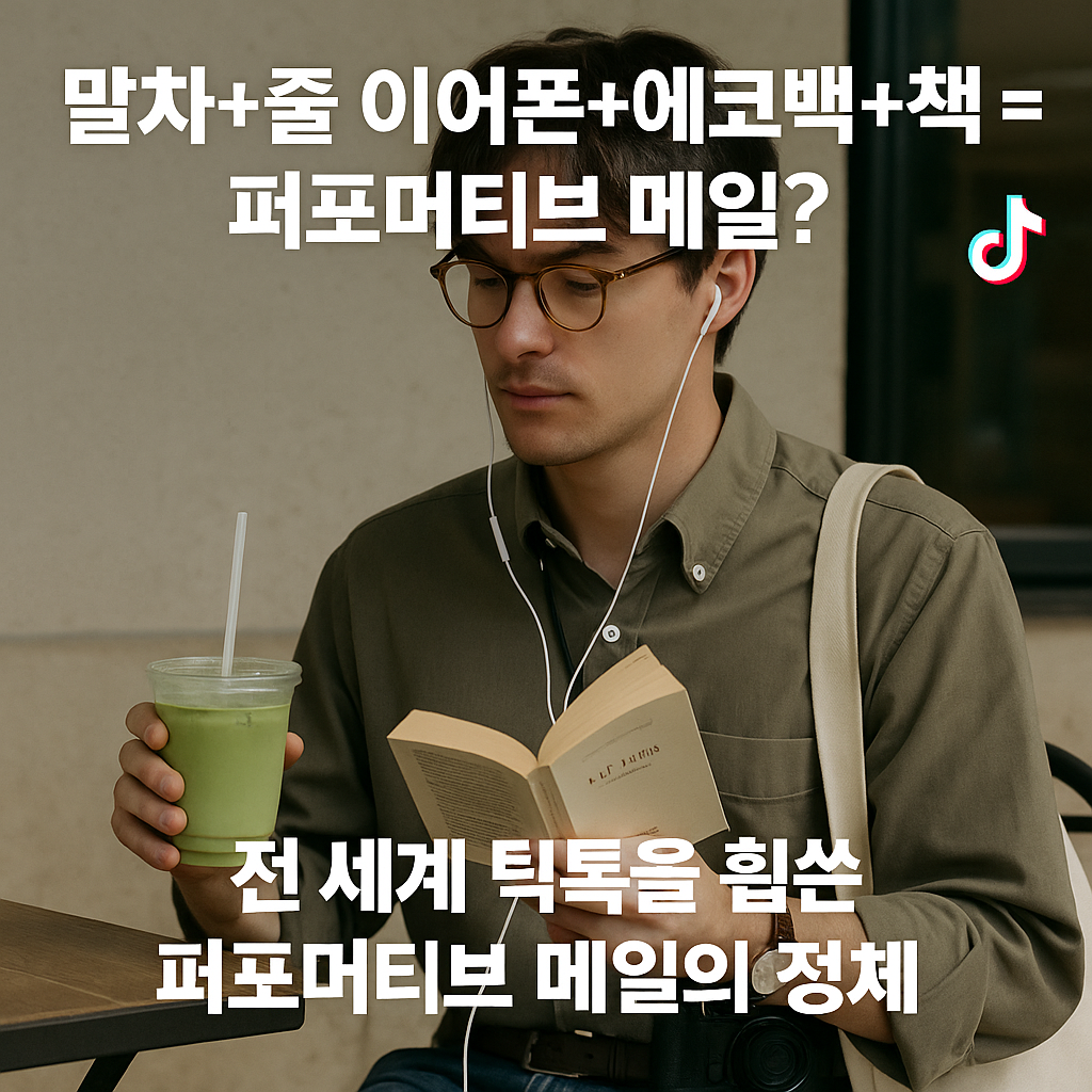‘퍼포머티브 메일’… 말차·줄 이어폰·에코백·책의 비밀
