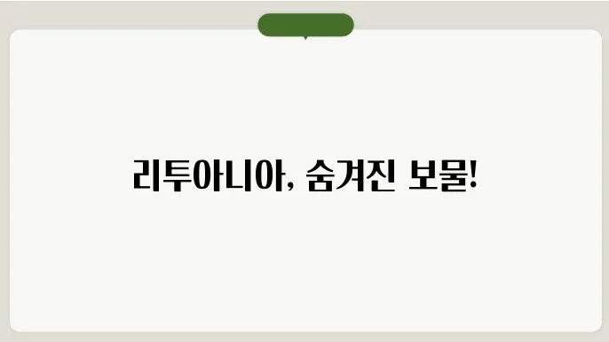 리투아니아의 풍경