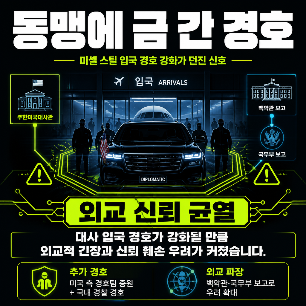 동맹에 금 간 경호