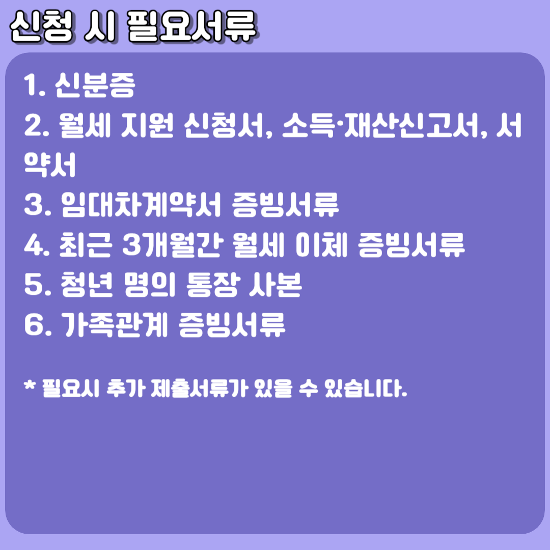 인천형 청년 월세 지원사업