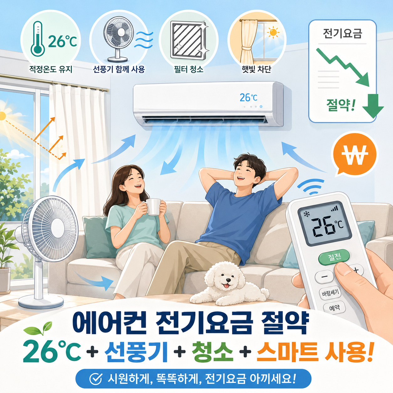 26도 에어컨 전기요금절약