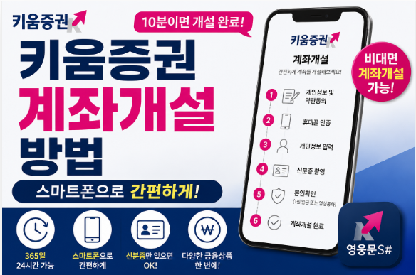 키움증권 계좌개설 방법