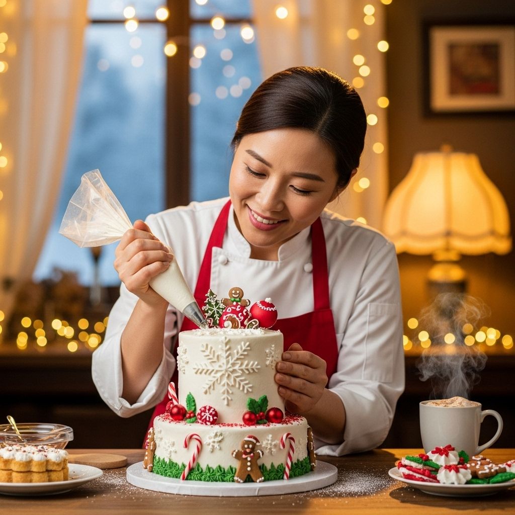 뚜레쥬르 크리스마스 케이크 사전예약 케이크 만들기