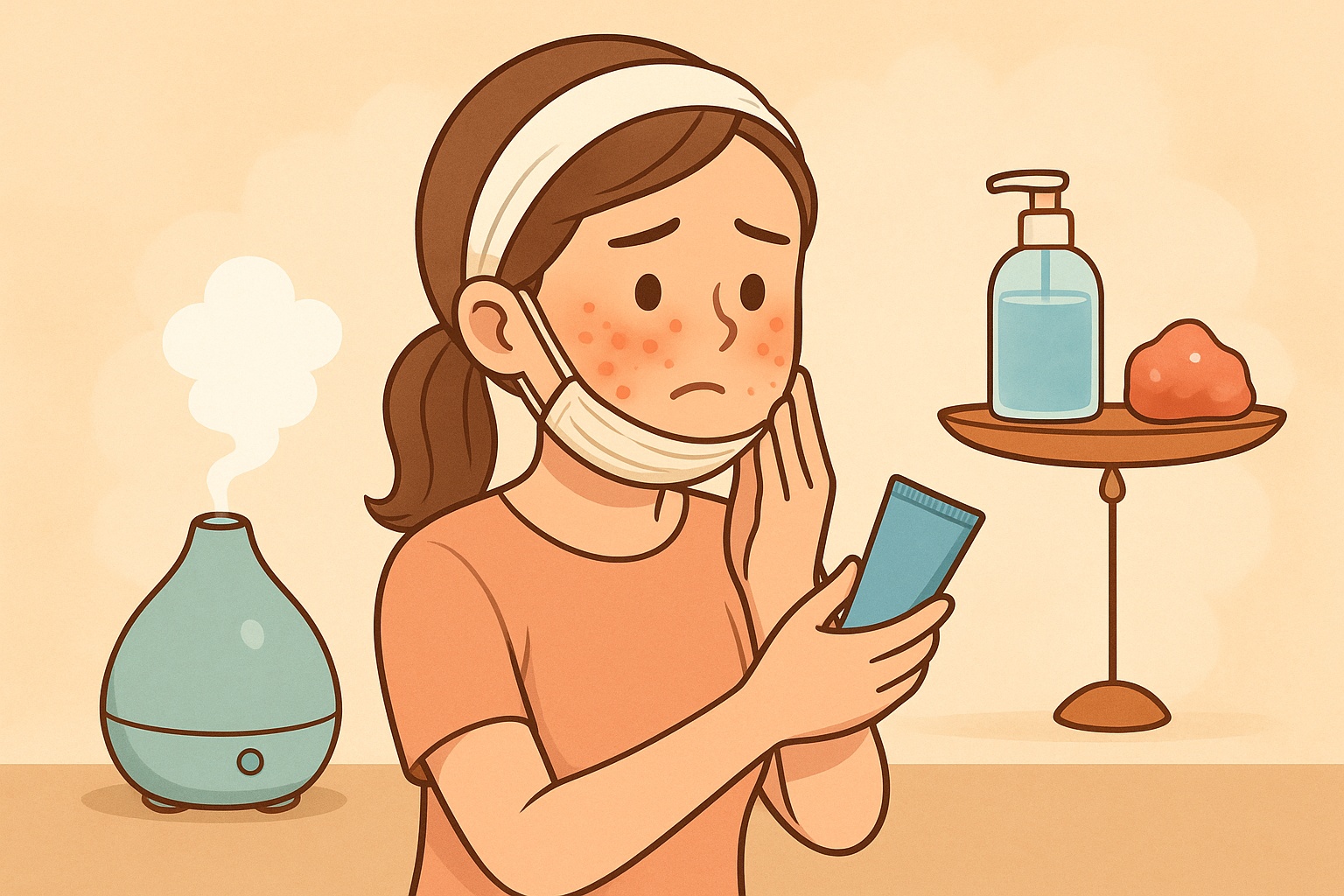 겨울철 여드름과 마스크피부염 청결과 보습의 균형 마스크피부염, 피지균, 피지조절