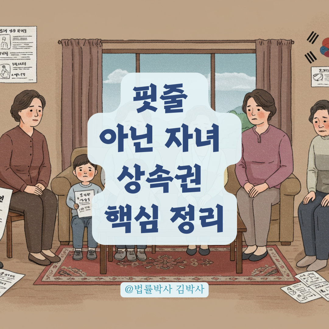 핏줄 아닌 자녀도 유산 받을 수 있을까? 이혼 후 상속권 핵심 정리.