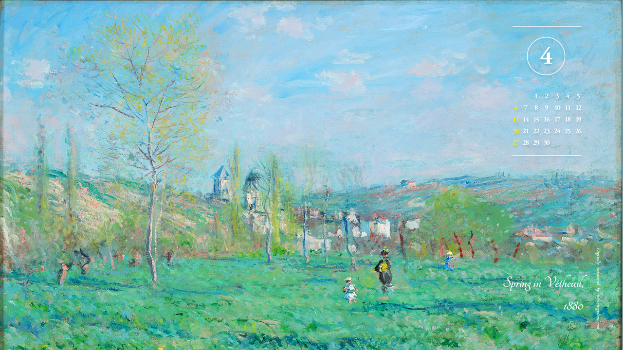 08 베퇴유의 봄 A - 2025년4월 노트북배경화면