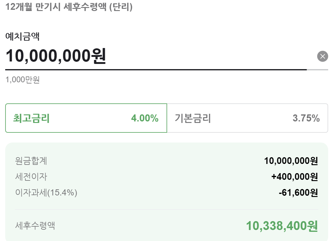 대구은행 정기예금 금리