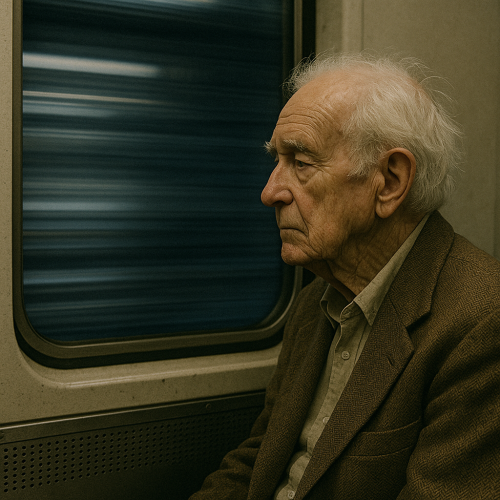 지하철 옆 자리 노인