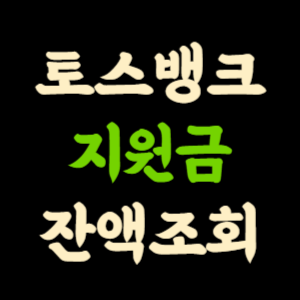 토스 민생지원금 잔액조회 소비쿠폰 남은금액 확인 하는 법 썸네일