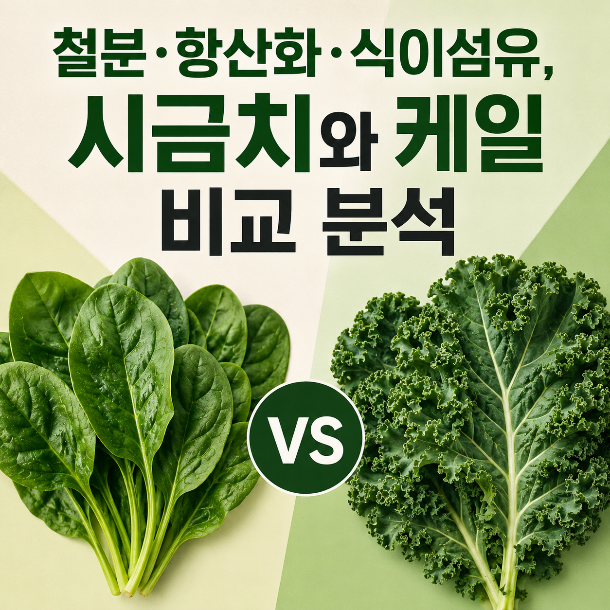 시금치와 케일