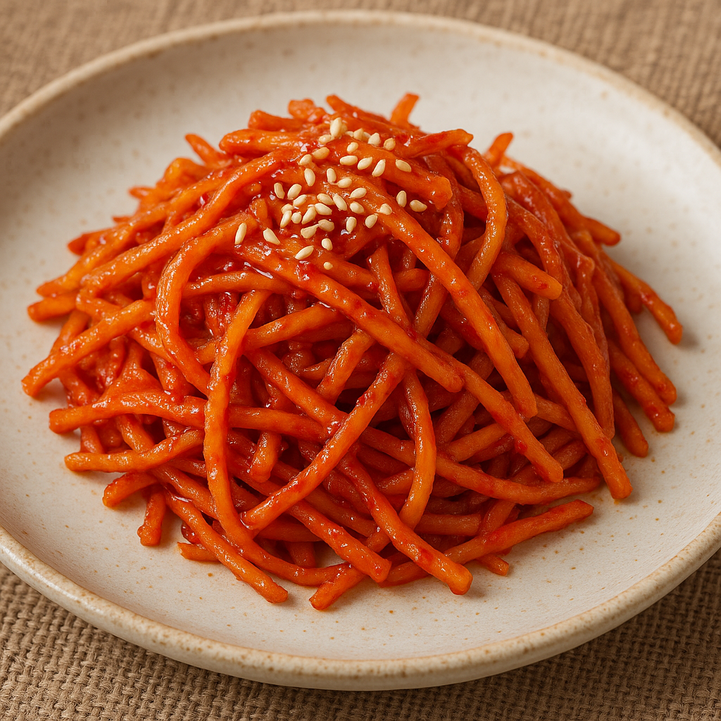 더덕무침을 표현한 이미지