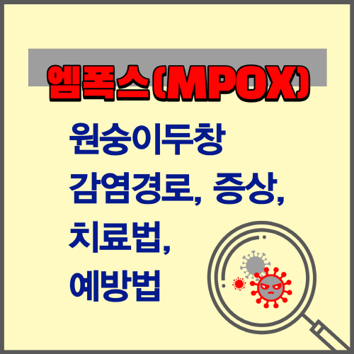 엠폭스(MPOX :-원숭이두창)-감염경로,-증상,-치료법,-예방법