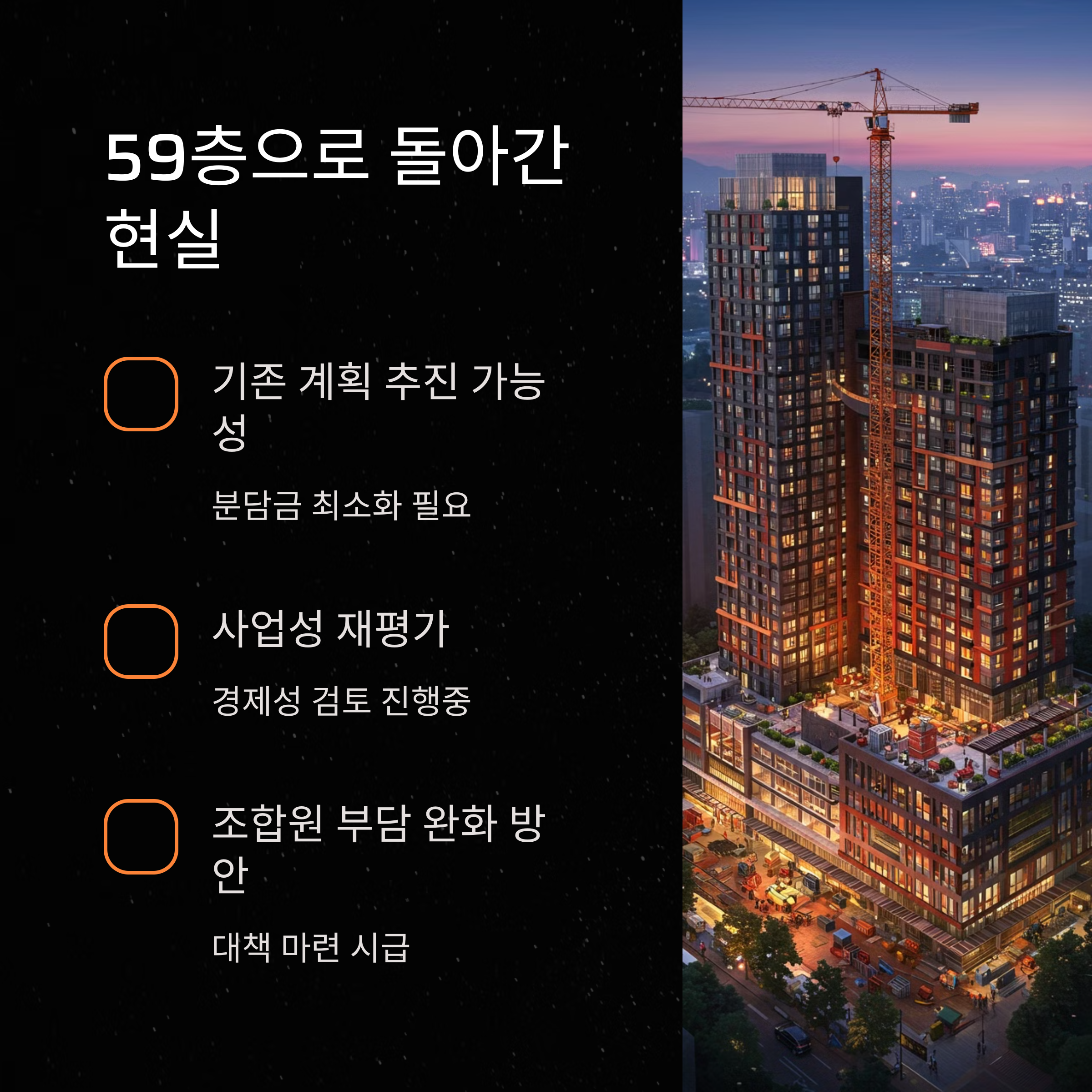 건물이 올라가는 현장 모습