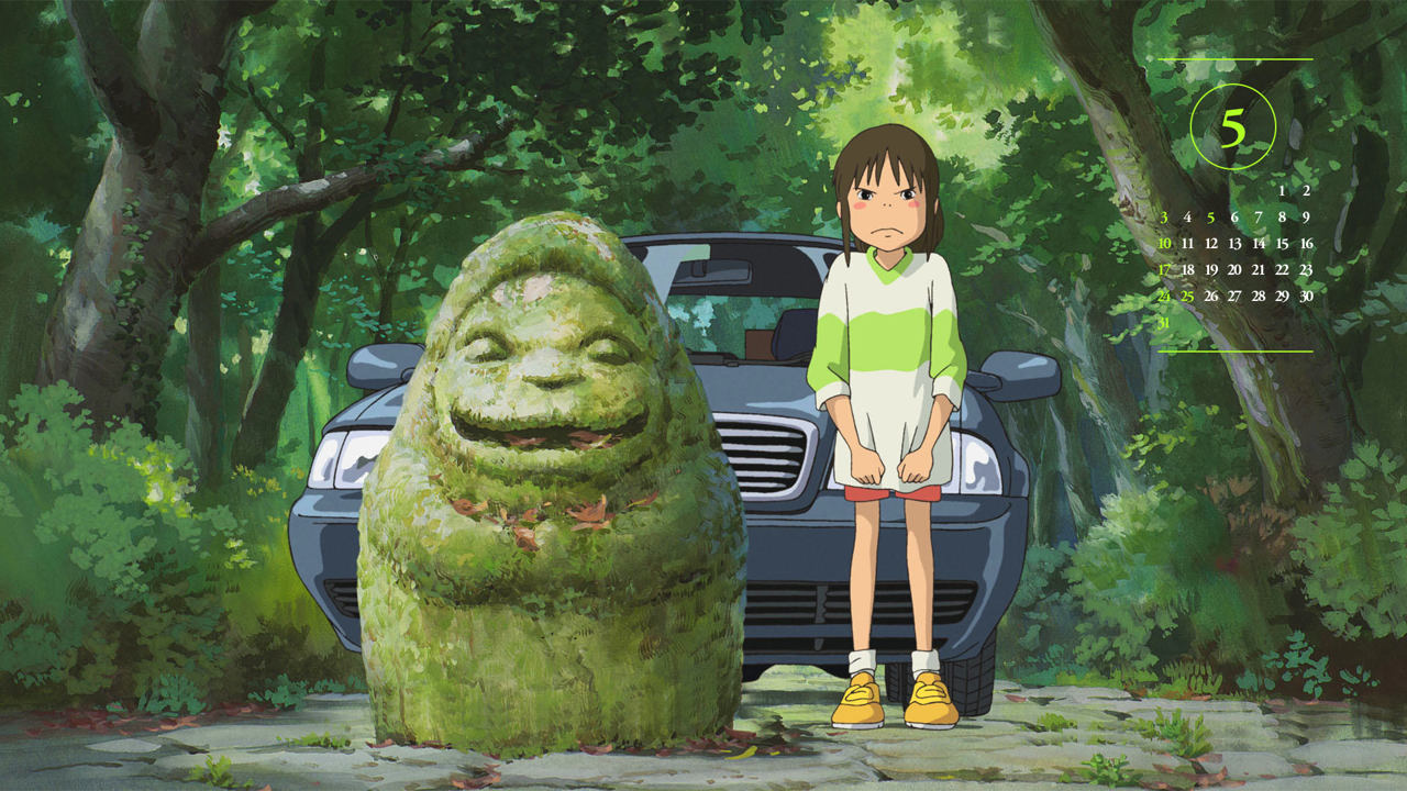 01 치히로 A - 2026년5월 달력배경화면