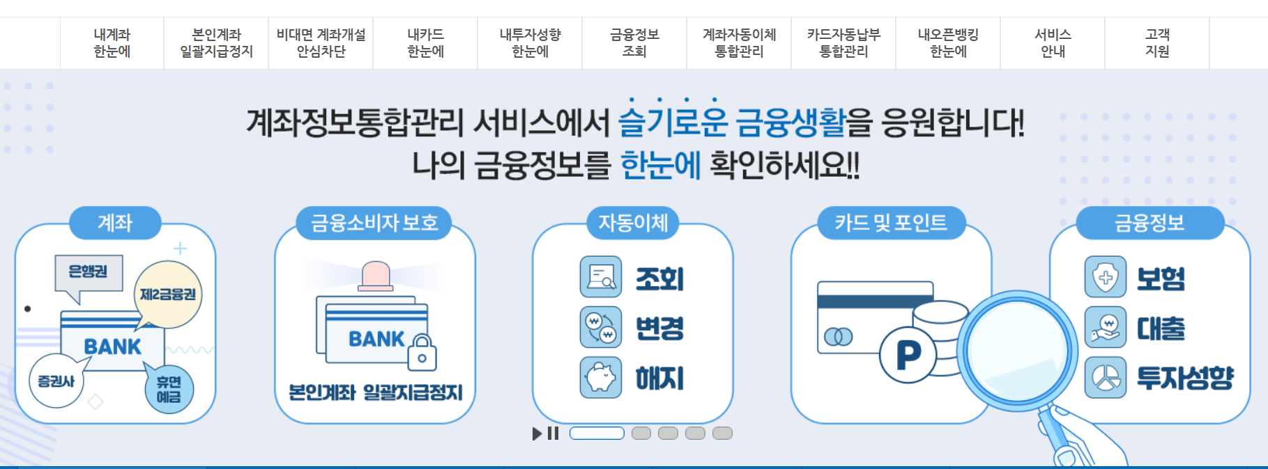 여신거래·금융거래 안심차단 서비스 신청방법