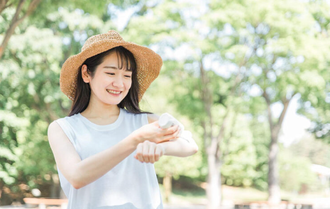 햇볕에 타는 대책.