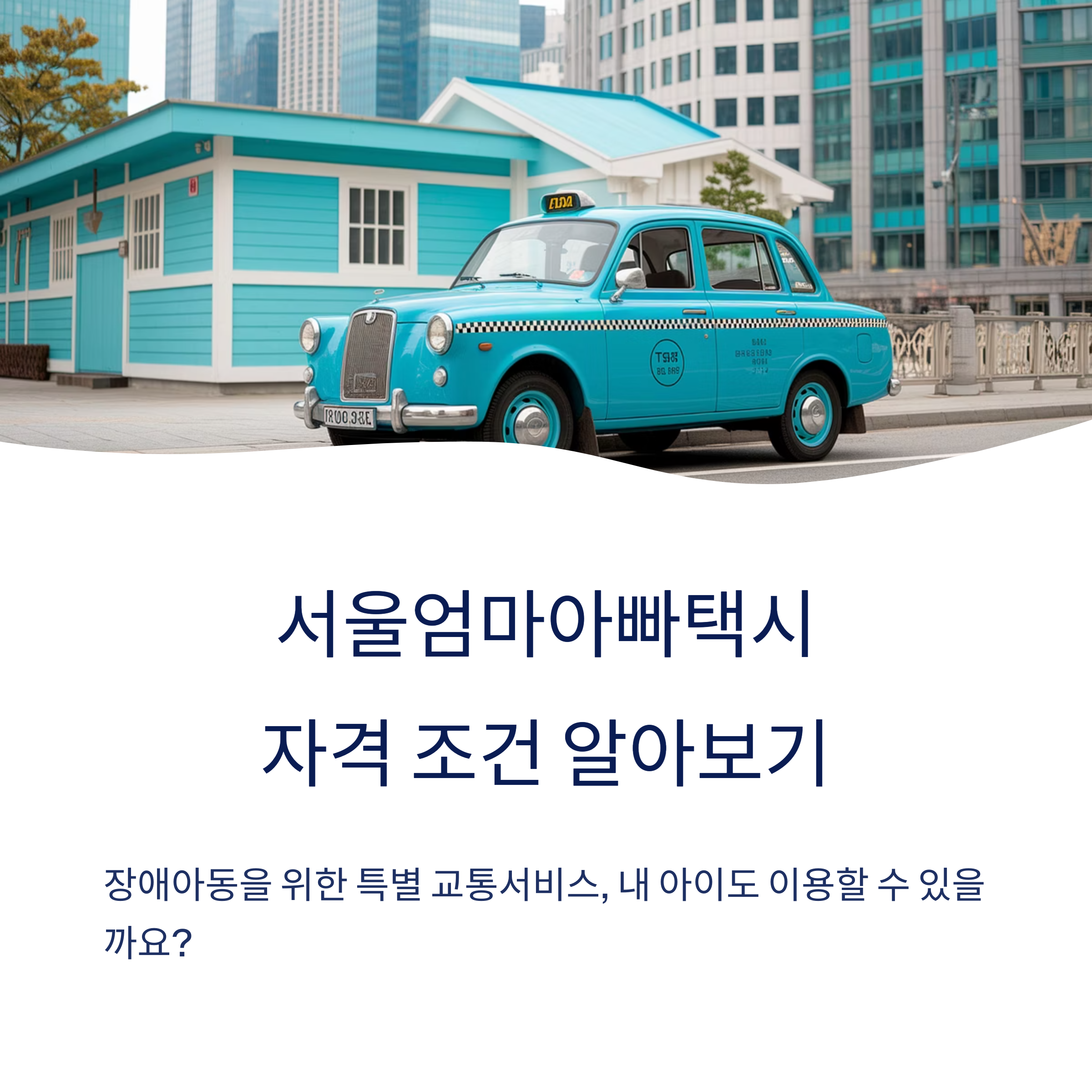 서울엄마아빠택시 – 자격 조건 요약