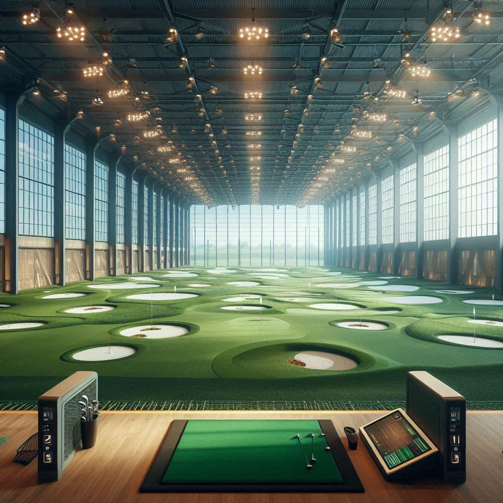 실내골프연습장 배경