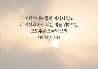 디모데전서 4장 12절 묵상 - 누구든지 네 연소함을 업신여기지 못하게 하고 믿는 자에게 본이 되어_20