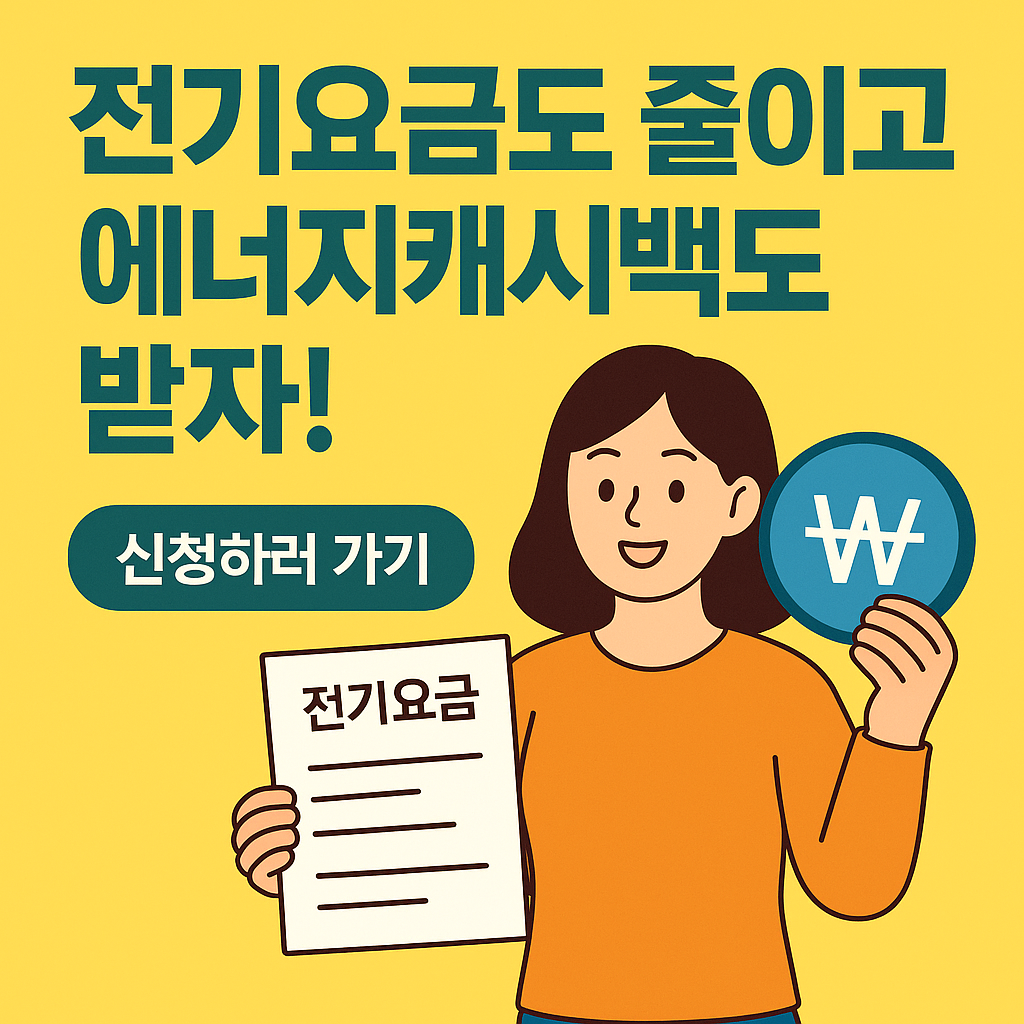 전기요금 줄이고 돈 받는 법! ‘한전 에너지캐시백’ 신청 방법 총정리