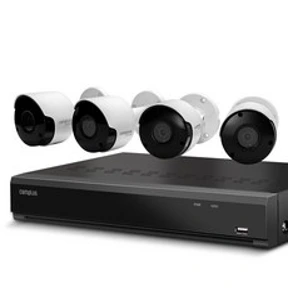 캠플러스 200만화소 뷸렛 CCTV 카메라 실외용 4p + 4채널 녹화기 세트&#44; CPB-201(카메라)&#44; CPR-450(녹화기)