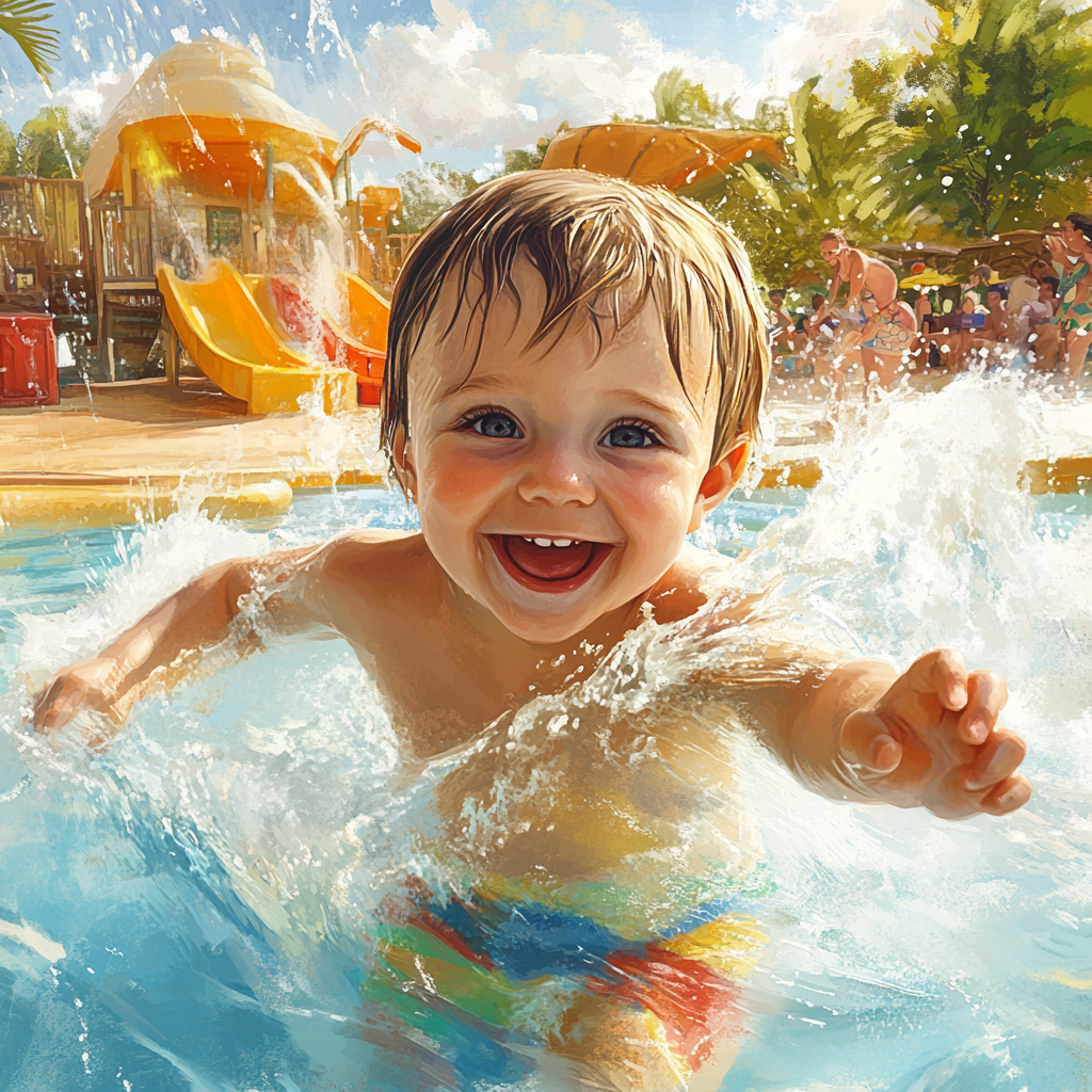 3살아이와 물놀이