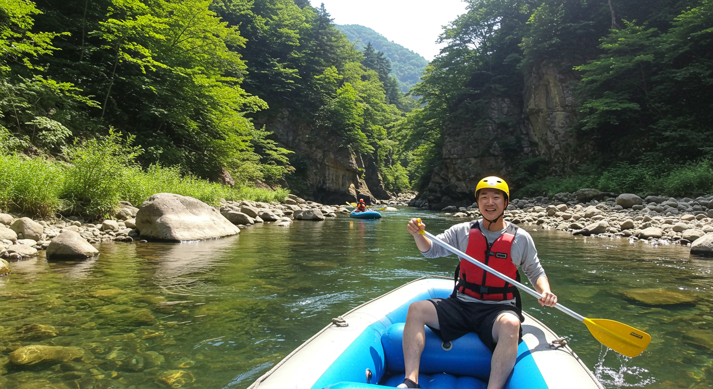 인제 내린천 래프팅 계곡
