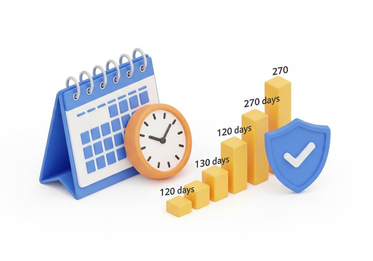 실업급여 최대 몇개월까지