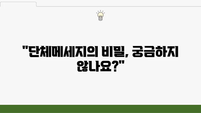 단체메세지