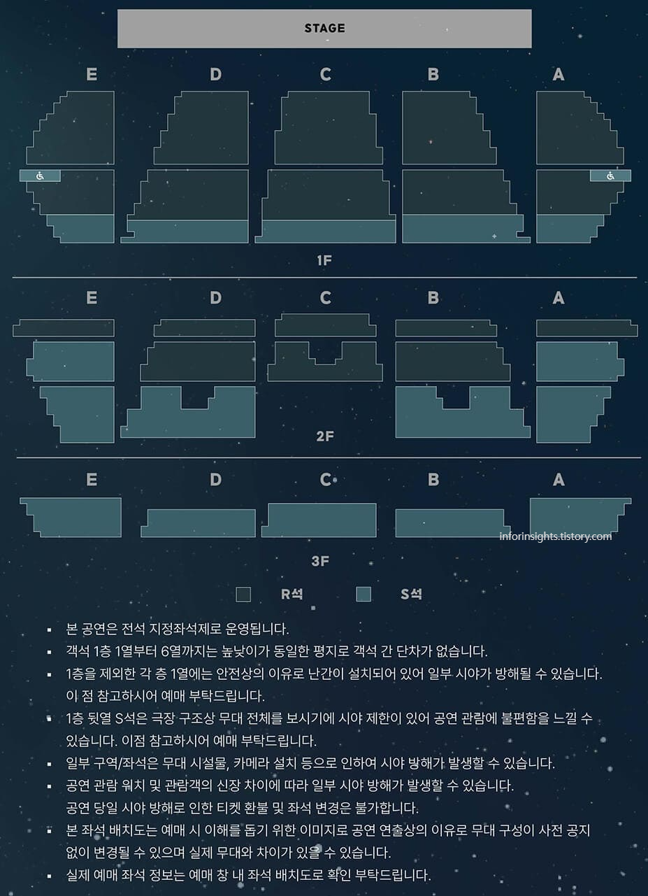 2024 포레스텔라 Encore 콘서트 좌석 배치도
