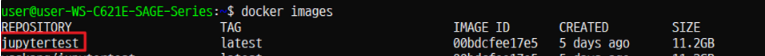 jupytertest 이미지 확인