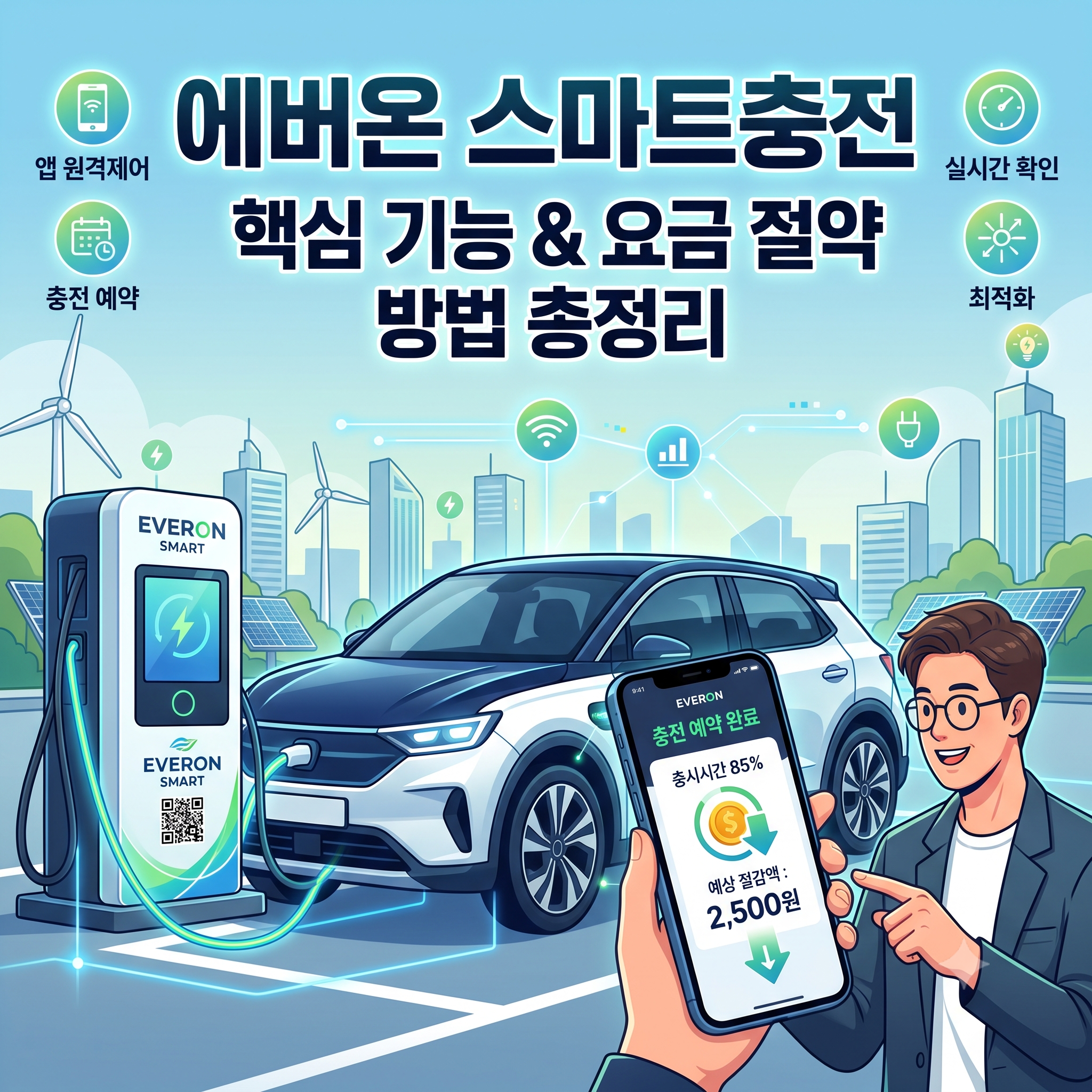 에버온 스마트충전 핵심 기능과 전기차 요금 절약 방법 총정리