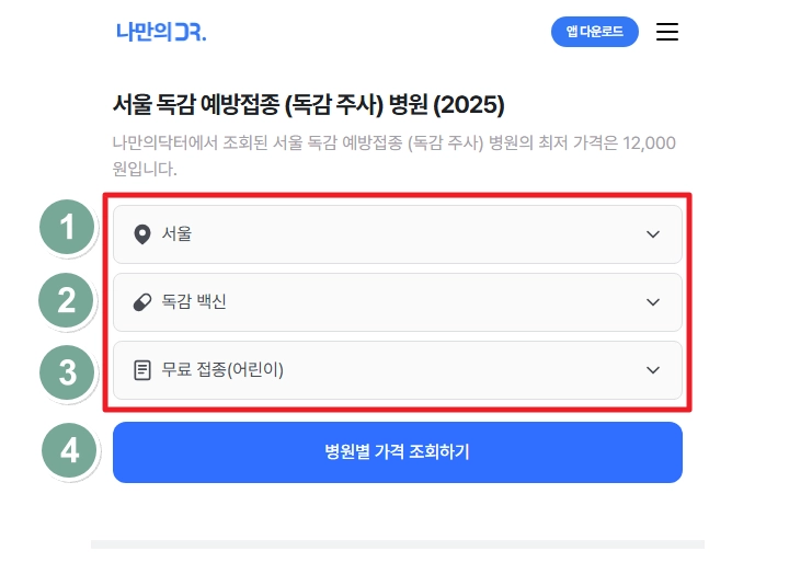 독감예방접종 가격비교,접종기간,3가 4가 백신차이