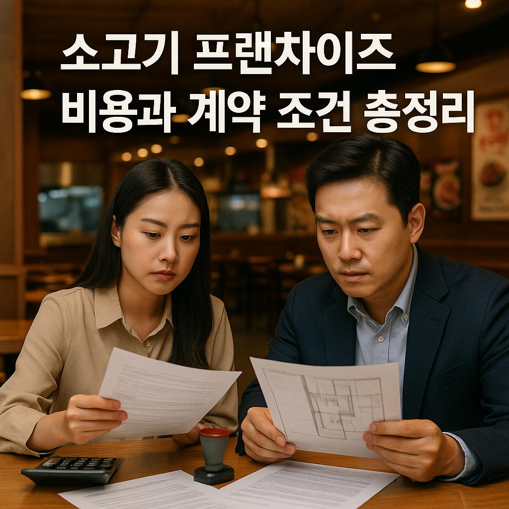소고기 프랜차이즈 비용과 계약 조건 총정리