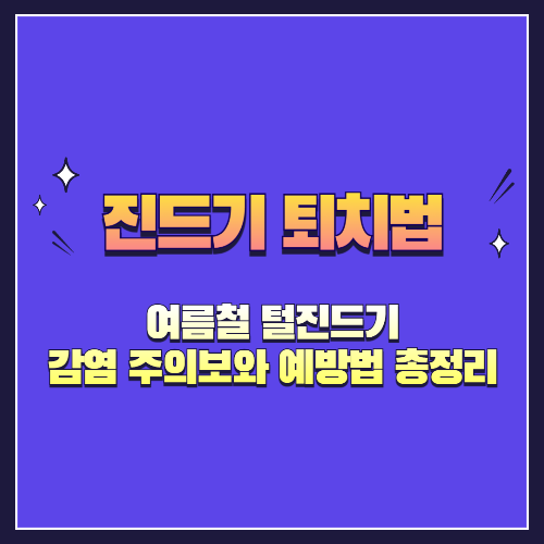 여름철 털진드기 감염 주의보와 예방법 총정리