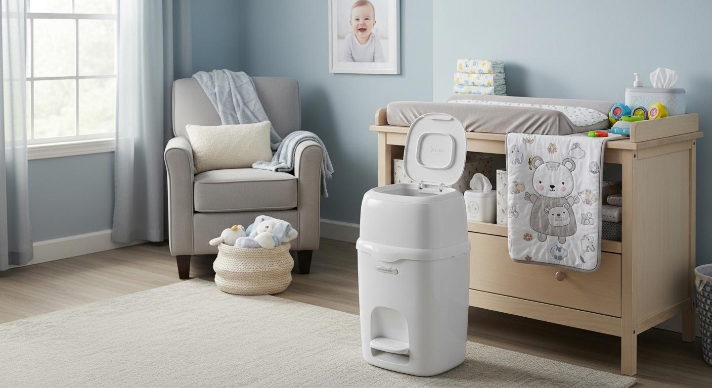 아기 기저귀 쓰레기통