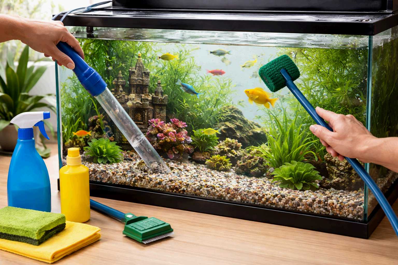 나노 어항 물잡이 2~6주, 물고기는 언제 넣어야 할까?