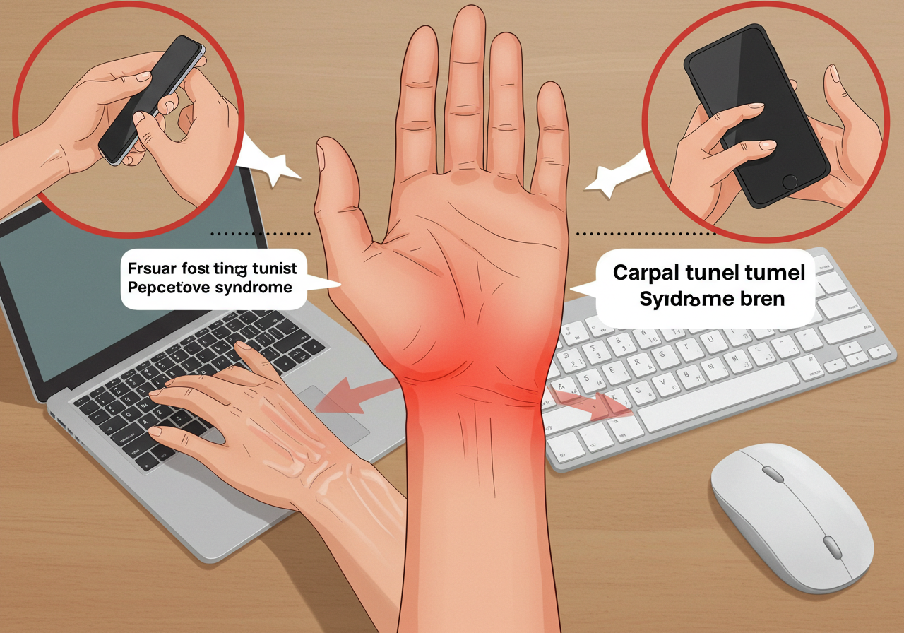 자다가 깨는 손목 저림, 혹시 손목터널증후군?