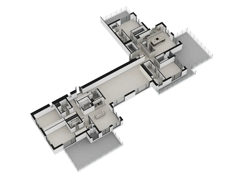 서울원 아이파크 펜트하우스 입체 평면도
