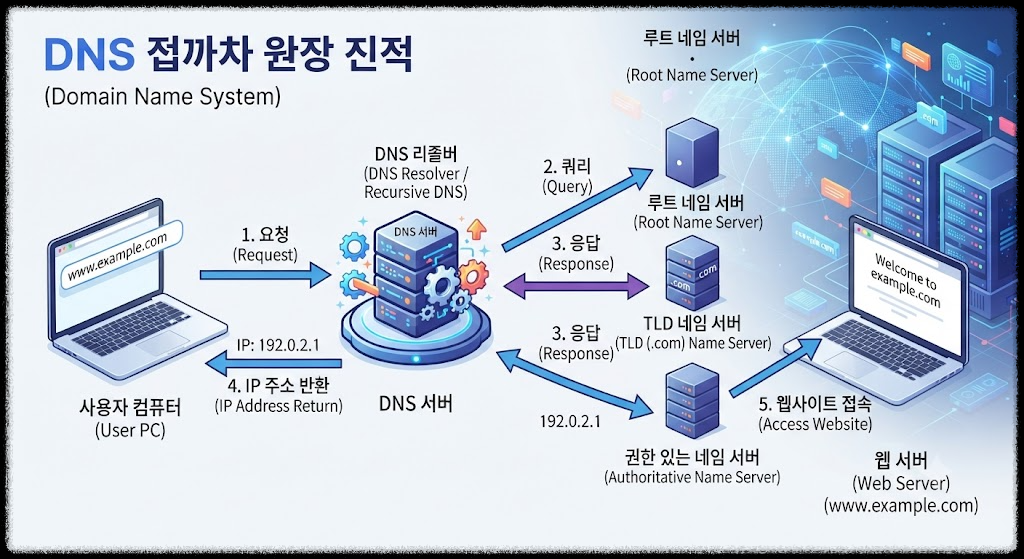 DNS 쉽게 이해하기 : 웹사이트가 연결되는 원리
