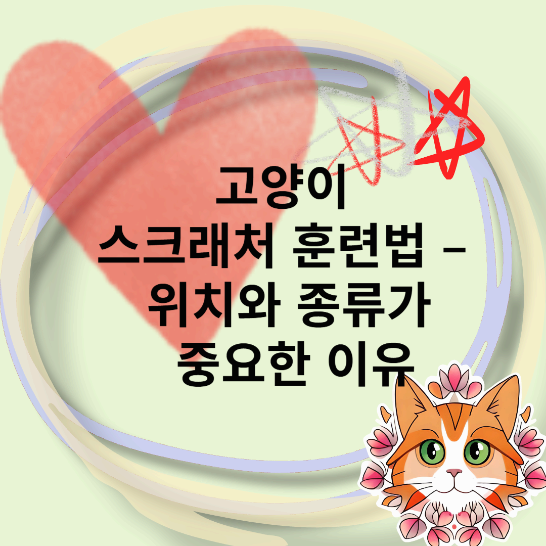 고양이 스크래처 훈련법