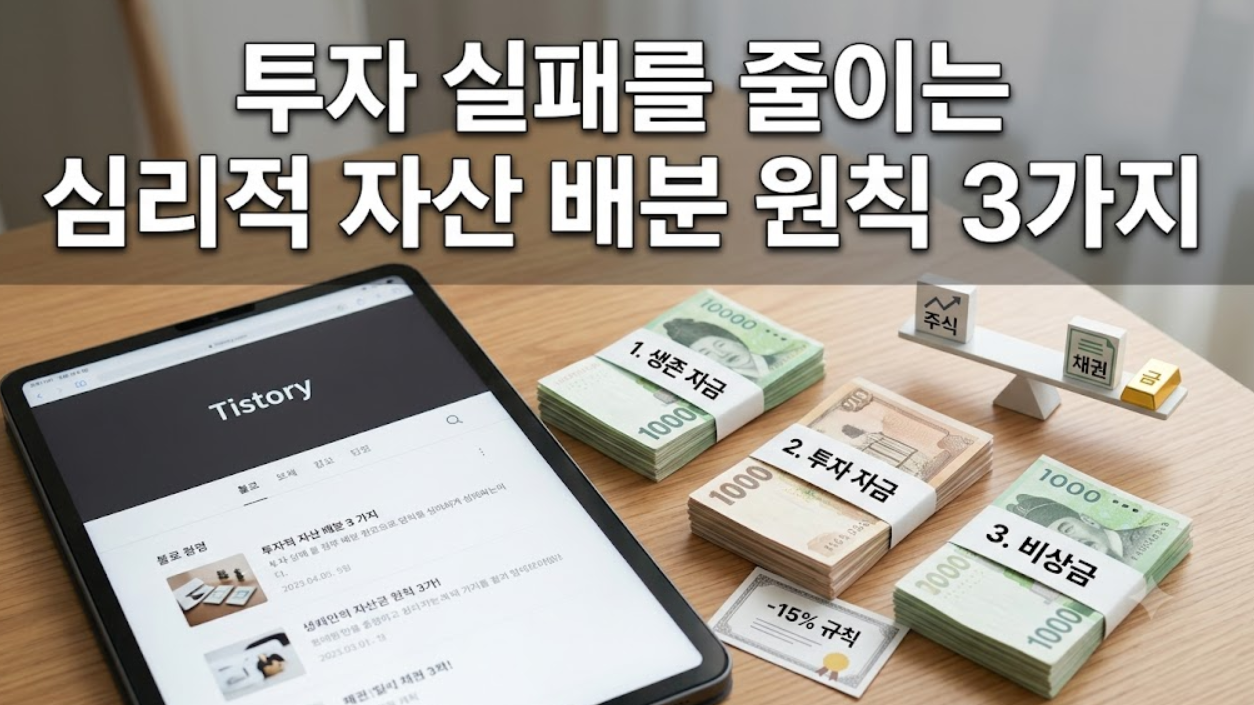 투자 심리 (생존자금 분리, 손실허용, 자산배분)